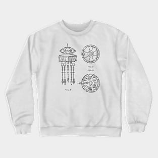 Toy Figure Vintage Patent Hand Drawing Crewneck Sweatshirt